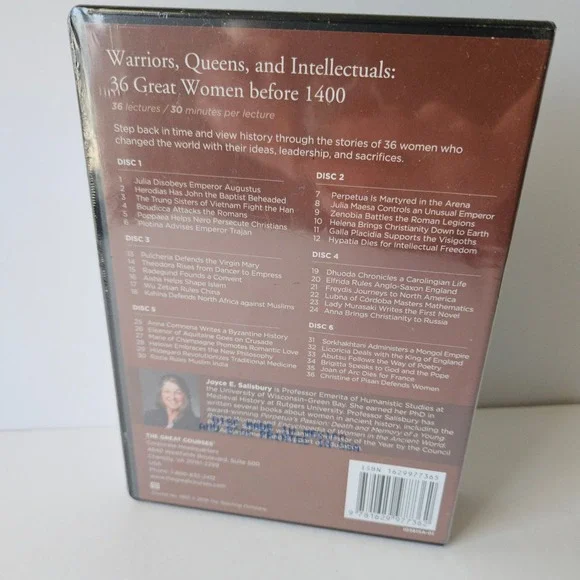 Warriors Queens and Intellectuals by Salisbury DVD SET & Book Great Women - NEW - Picture 3 of 3